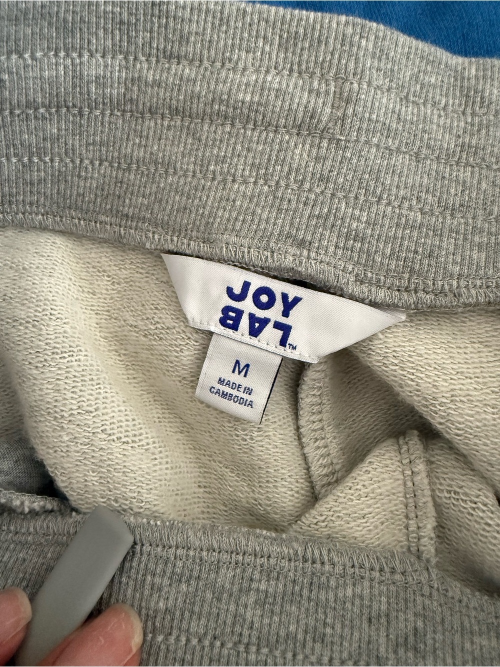 JoyLab Blue & Gray Athletic Drawstring Shorts - Picture 3 of 5